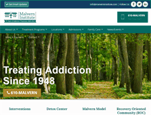 Tablet Screenshot of malverninstitute.com